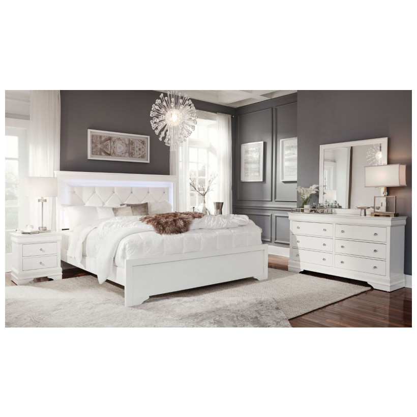 Global Furniture POMPEI WHITE QBDMN
